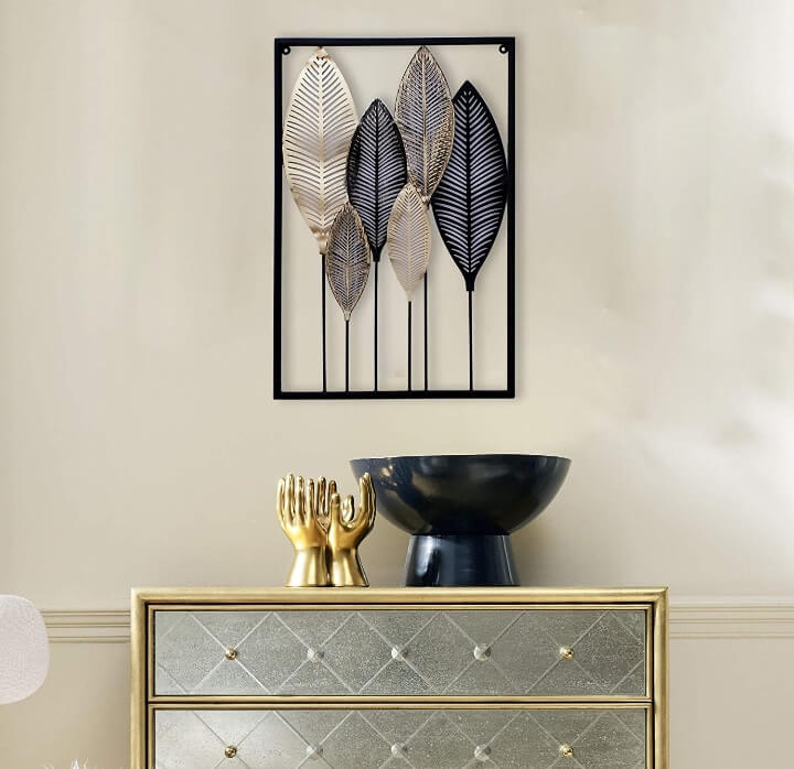 Leaves frame Metal art (HSN Code 7326) VandituHub