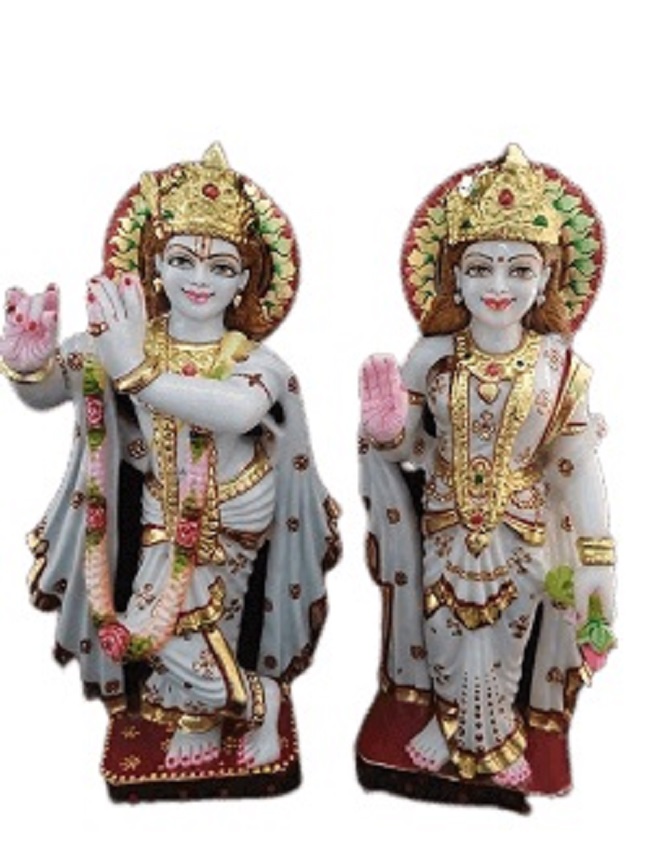 Buy VandituHub RadhaKrishna Marble Statue for Home temple