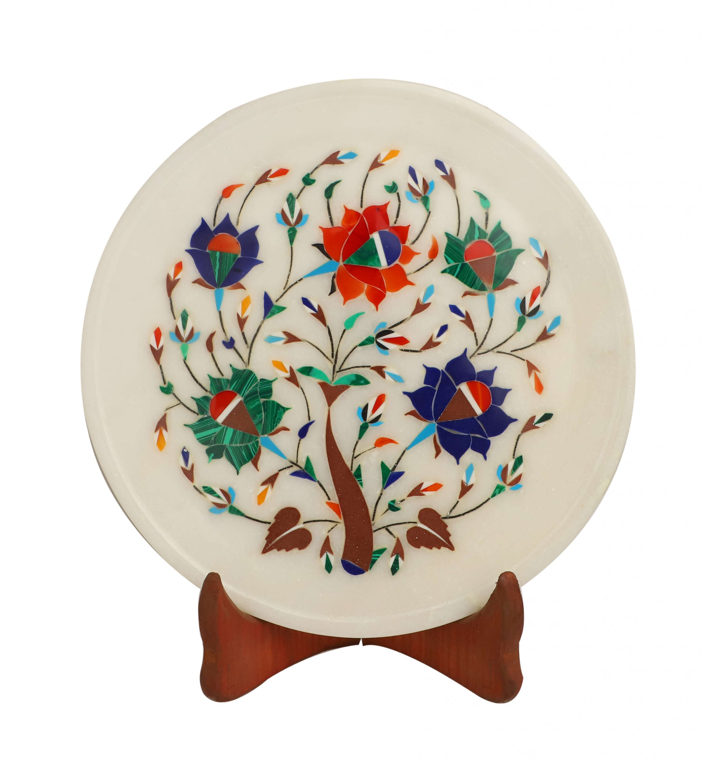 Marble Inlay Corporate Gifing Plates round (HSN Code 6802) VandituHub