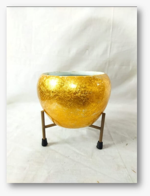 Shining Pot with stand (HSN Code 7323) VandituHub