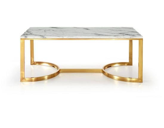 Stylish Golden Metallic centre table (HSN Code 7326) - VandituHub