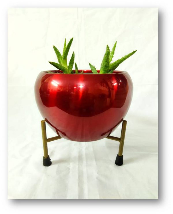 VanituHub_red_Shing_pot_with_stand