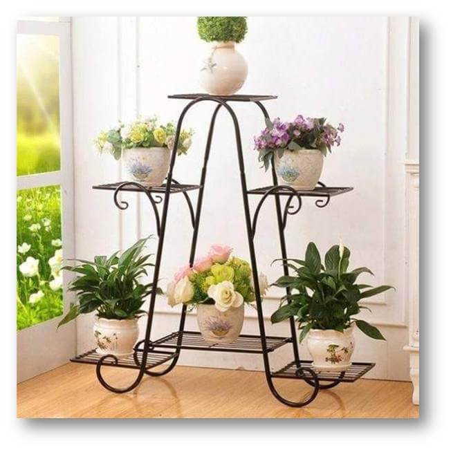 Iron 6 pot stand w/o pot (HSN Code 7323) VandituHub