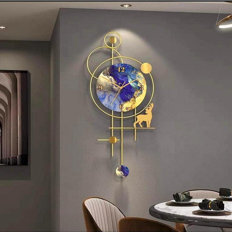VandituHub Designer Metal Wall Multicolored Clock Art
