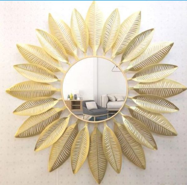 VandituHub Decorative Wall Mirror Beauriful Multiple Banana Golden