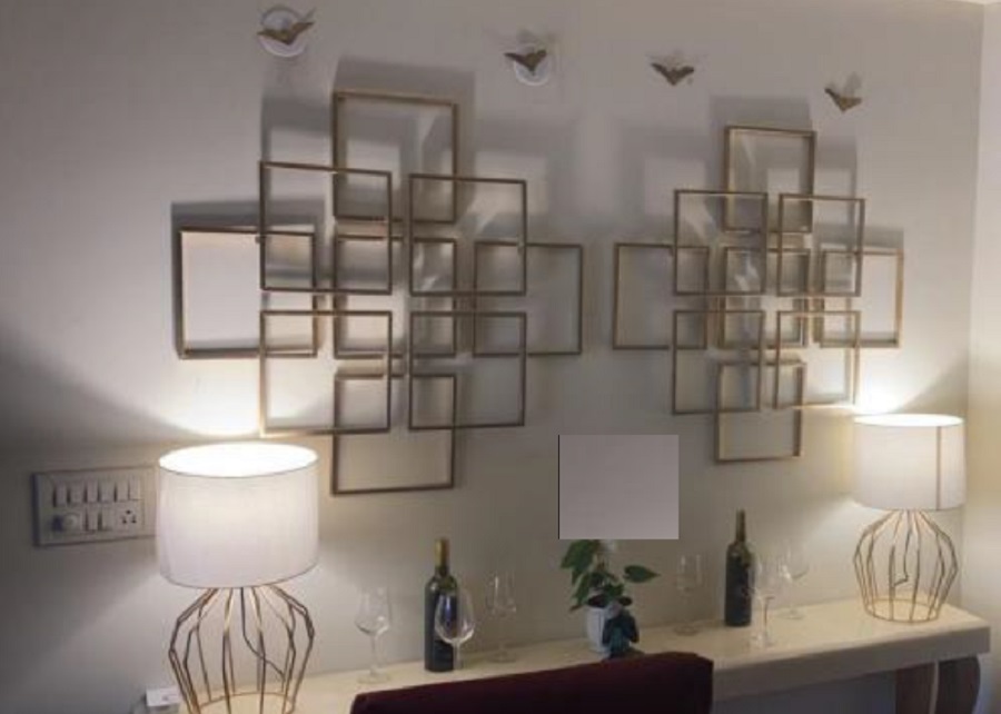 Square nail metal wall art (HSN Code 7326) VandituHub