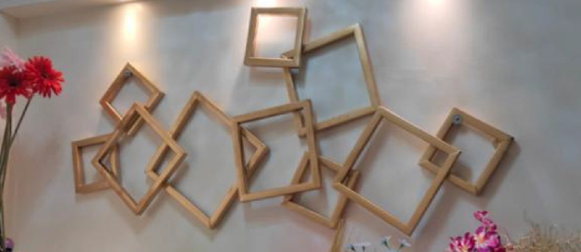 Square nail metal wall art (HSN Code 7326) VandituHub